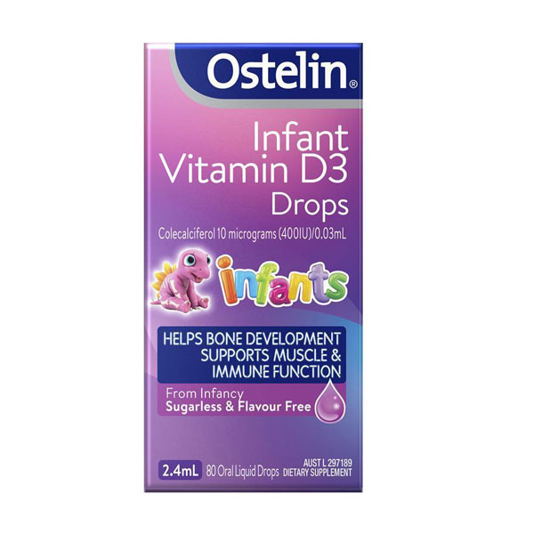 Ostelin Infant Vitamin D3 Drops nhỏ giọt mẫu cũ