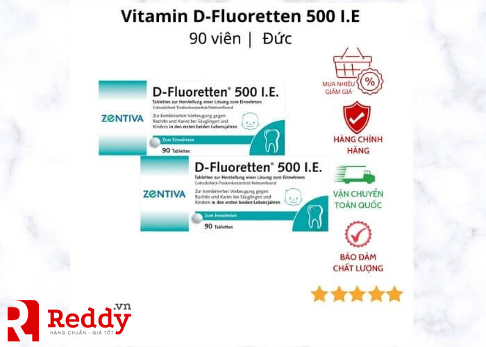 Reddy.vn bán Vitamin D Fluoretten 500 IE của Đức chính hãng