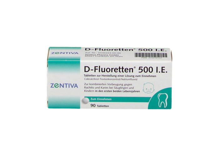 vitamin d fluoretten 500 ie cho trẻ sơ sinh của Đức