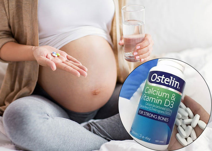 Cách uống Canxi Ostelin Calcium Vitamin D3 cho bà bầu