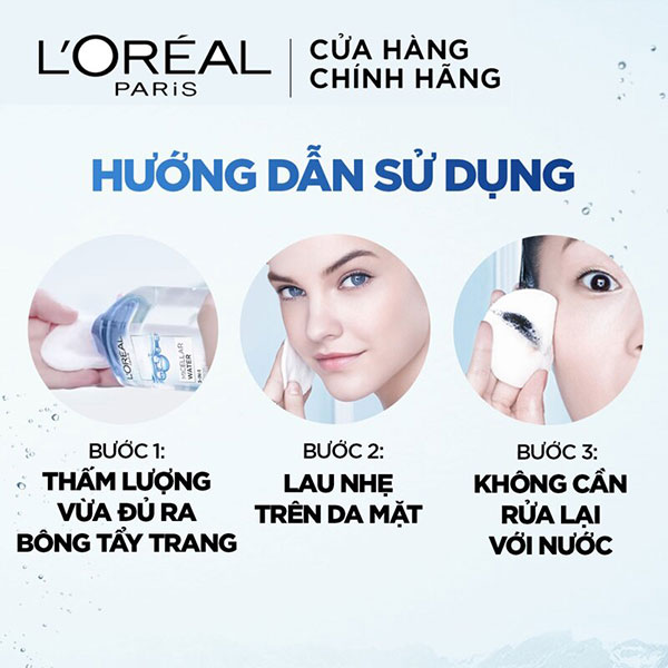 Hướng dẫn sử dụng nước tẩy trạng L’Oréal giúp đạt hiệu quả cao