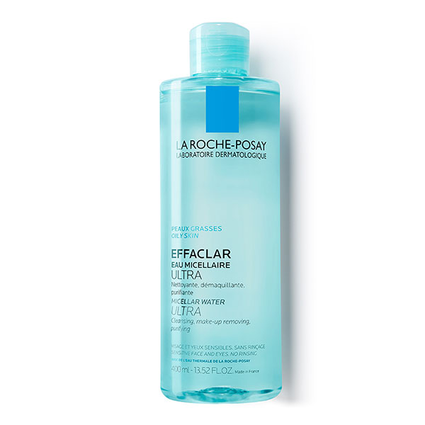 Nước tẩy trang La Roche-Posay Micellar Water Ultra Oily Skin 400ml dành cho da dầu, da mụn (màu xanh biển)