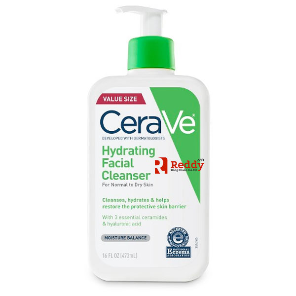 Cerave Hydrating Cleanser có thiết kế hiện đại, tiện dụng