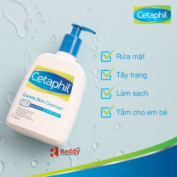 Sữa rửa mặt Cetaphil Gentle Skin Cleanser 500ml chính hãng