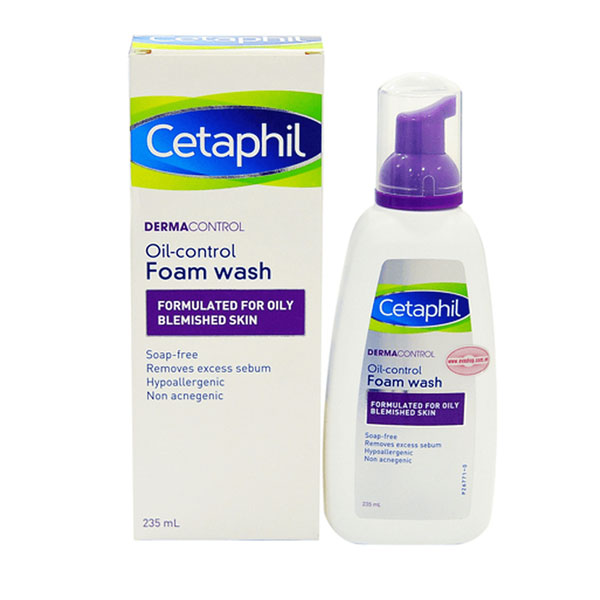 Sữa rửa mặt Cetaphil kiểm soát dầu cho da nhờn mụn Dermacontrol Oil Control Foam Wash