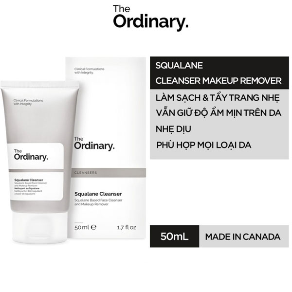 Sữa rửa mặt tẩy trang The Ordinary Squalane Cleanser