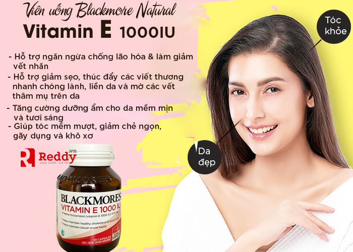 Tác dụng của Blackmores natural Vitamin E 1000iu 30 viên
