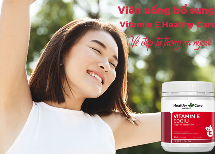Viên uống Vitamin E Healthy Care 500IU của Úc