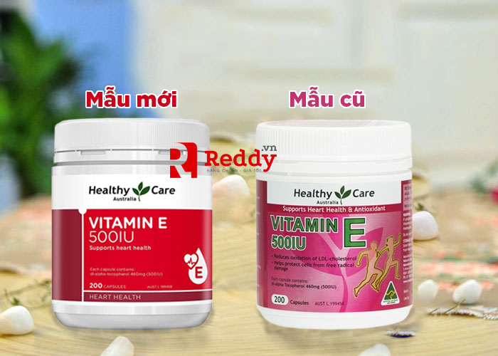 Viên uống vitamin E Healthy Care 500IU hộp 200 viên mẫu mới nhất