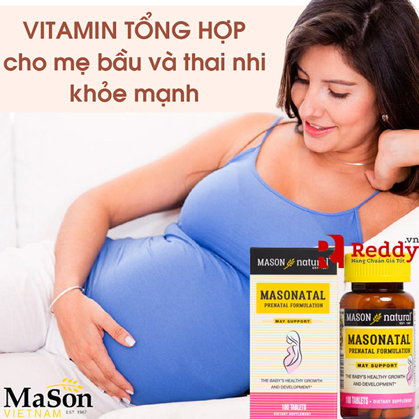 Vitamin tổng hợp trước khi mang thai và cho con bú mason Natunal Masonata